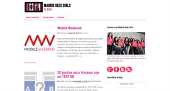 Desktop Screenshot of madridgeekgirls.es